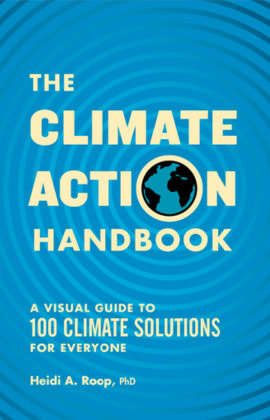 Heidi Roop with The Climate Action Handbook: A Visual Guide to 100 Climate Solutions for Everyone